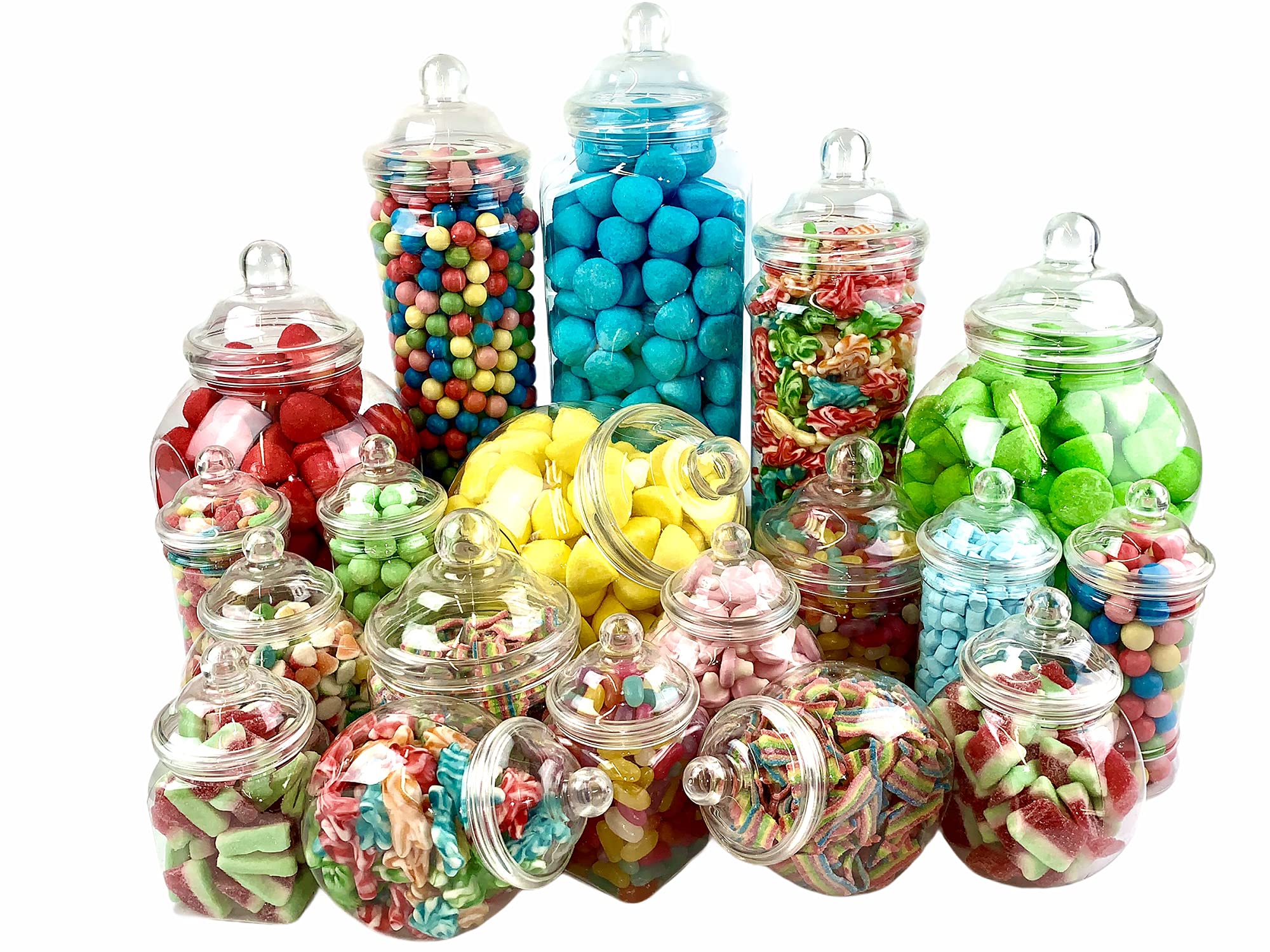 Plastic Jar Party Pack - 19 Assorted Jars by jars2u
