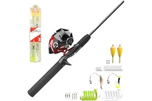 Zebco 202 Spincast Reel and Fishing Rod Combo, 5-Foot 6-Inch 2-Piece Fishing Pole, Size 30 Reel, Right-Hand Retrieve, Pre-Spooled with 10-Pound Zebco Line