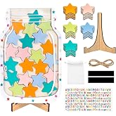 Personalized Star Reward Jar for Kids - Magnetic Star Reward Jar for Classroom Reward System, Home Chore and Responsibility Chart, Mason Jar with Stars, Kids Motivational Tool Classroom Must Haves