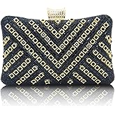 Rhinestone Clutch Purses for Women Evening Bag Sparkly Shoulder Bags Crystal Bridal Handbag for Party Prom Wedding