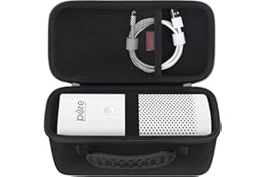 Elonbo Carrying Case for Pure Enrichment PureZone Mini Portable Air Purifier, Air Filter Storage Holder, Extra Mesh Pocket Fits USB Charging Cable, Black (CASE ONLY! Purezone Mini Filter Not Included)