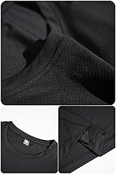 Men’s Black Short Sleeve Quick Dry Moisture