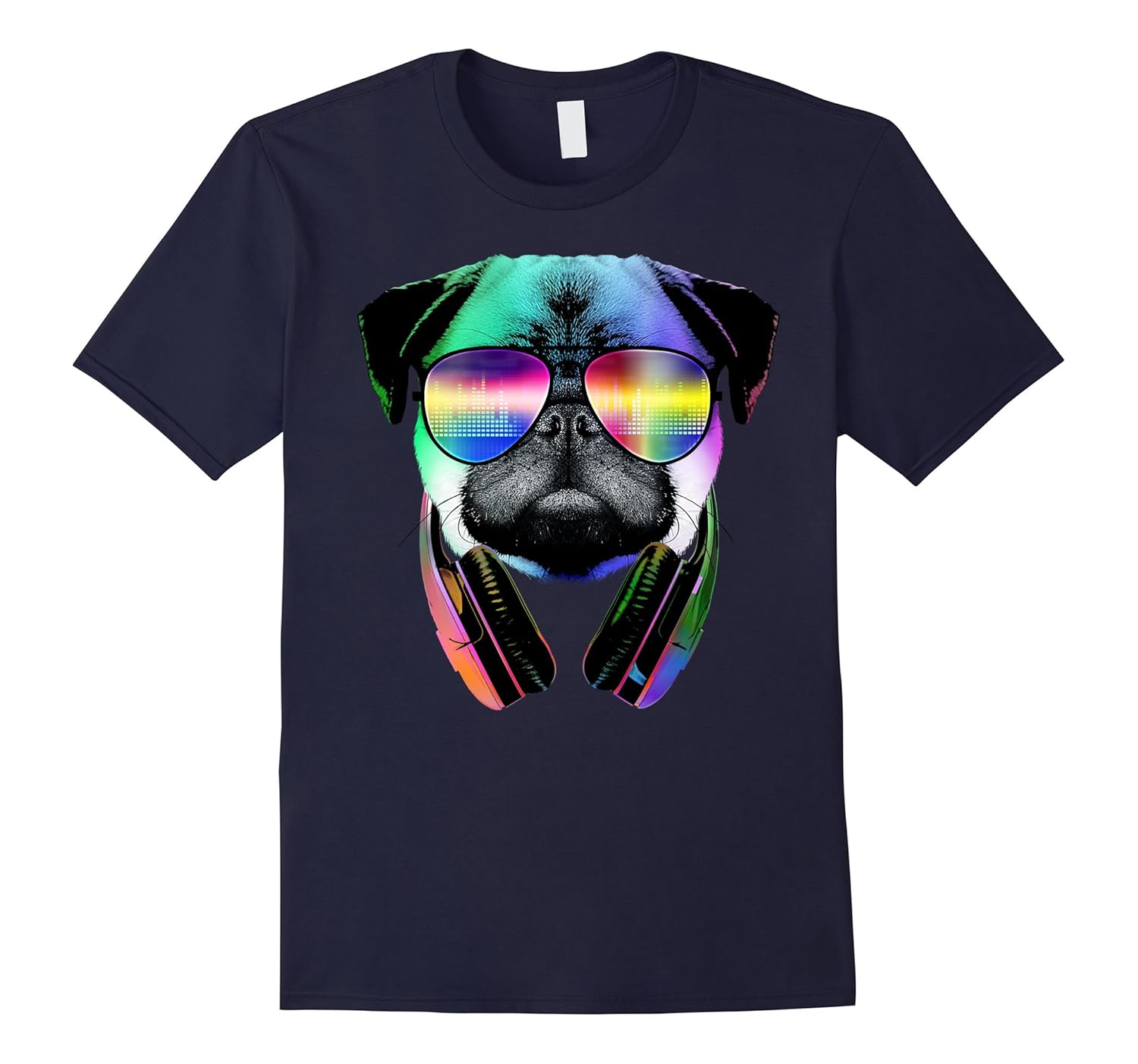 Original: Music Lover Pug - Dog Lovers T-Shirt - 2016-ANZ