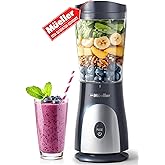 Mueller Smoothie Blender for Smoothies - Personal Blender for Shakes, Frozen Drinks, Baby Food & More, 15oz Travel Cup and Li