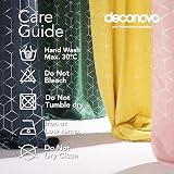 Deconovo Blackout Curtains Set 2 Thermal Insulated Royal Blue 140x260 view 5