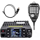 AnyTone AT-778UVII Transceiver Mobile Radio Dual Band 25W VOX Car Radio | Vehicle Car Radio 2m 70cm Mini Mobile Transceiver w/Cable for RV Camping