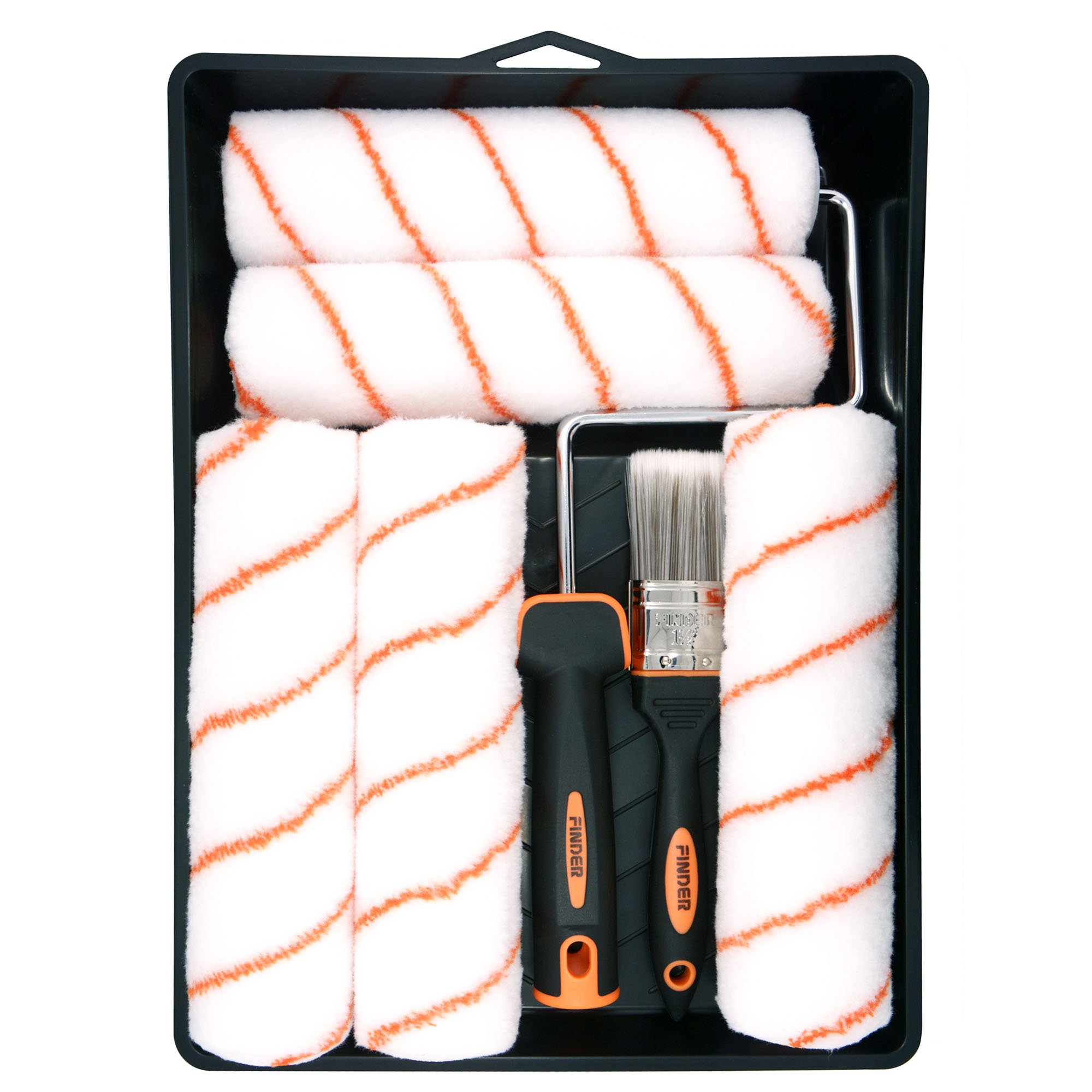 Finder Premium Pro Wall Paint Roller Set Heavy Duty Roller Frame With