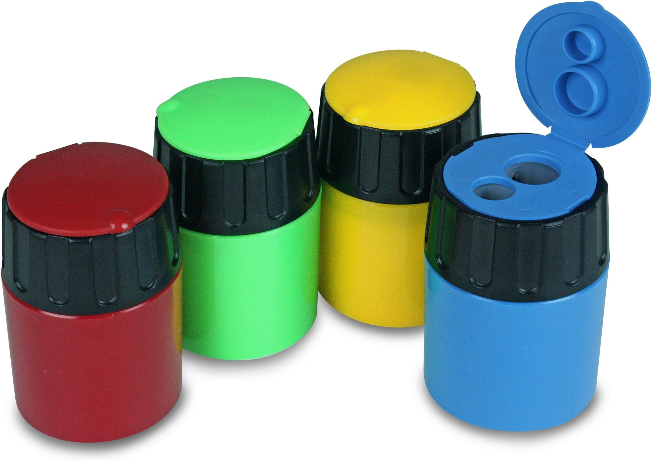 Eisen 10-pack Premium 2-Hole Sharpeners with German All Metal Blades, Assorted Colors (ESN-43110)