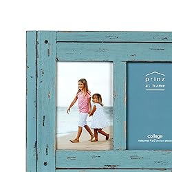 Prinz Homestead Blue Three-Picture Frame, 4 x 6
