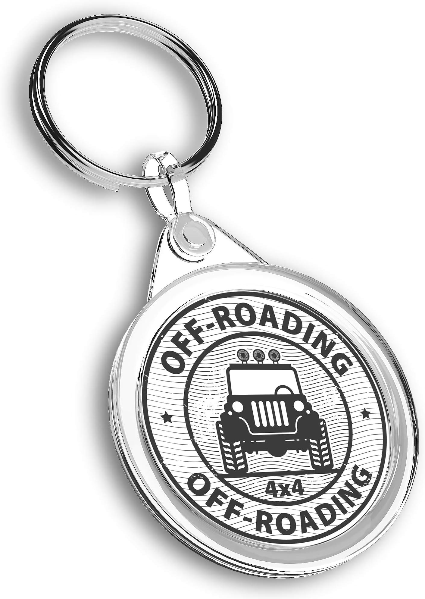 Destination Vinyl ltd 1 x Photo Keyring - Off Roading 4x4 Truck Car Vehicle |Keychain|Keyring|Charm| #39879