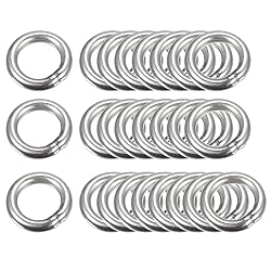 uxcell 304 Stainless Steel O Rings, 25pcs