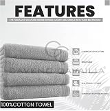 GC GAVENO CAVAILIA Large Towels Bath Sheet 4 Pack 75x135 cm 450 GSM view 2