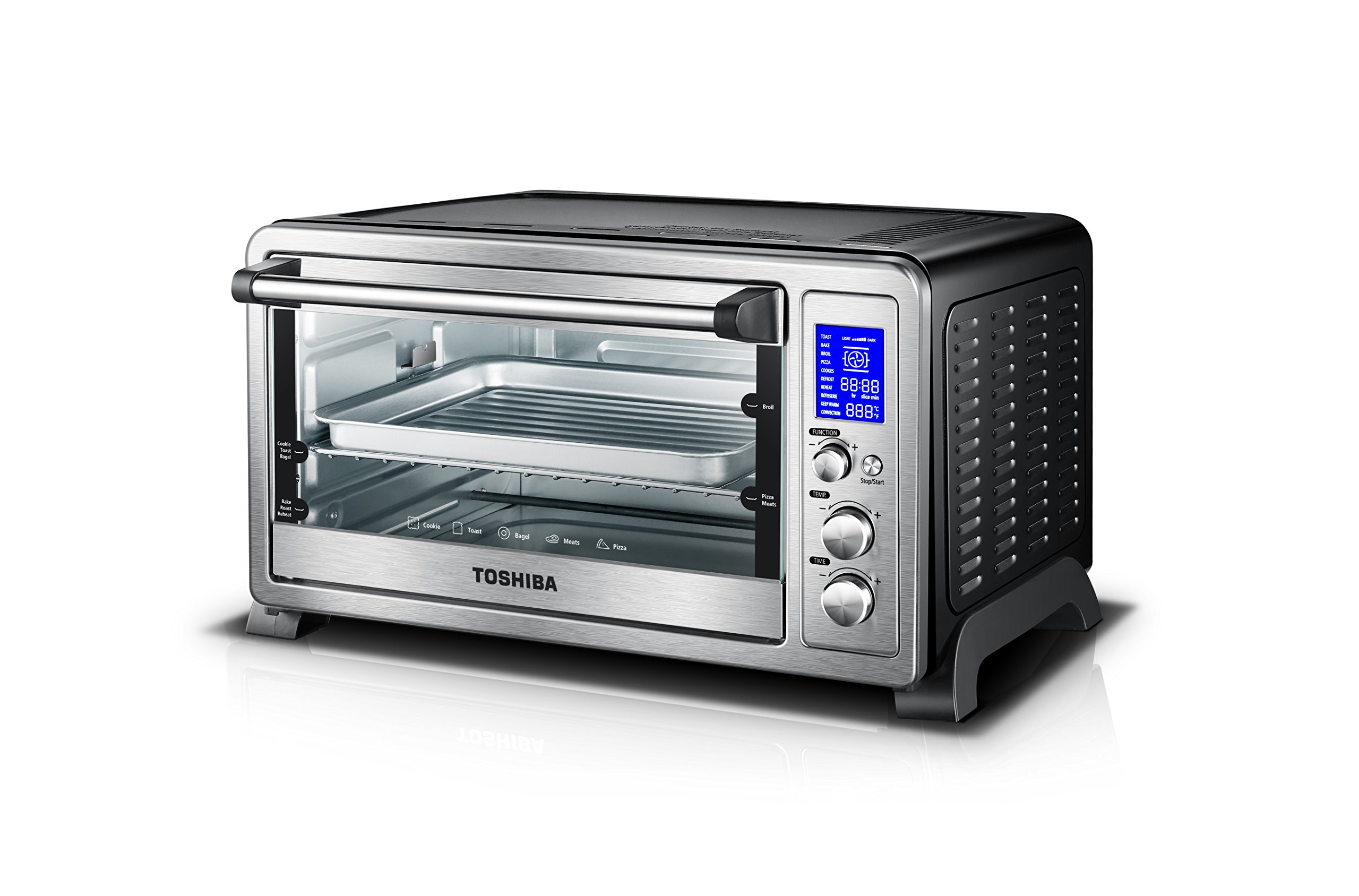Toshiba AC25CEWSS Digital Oven with Convection/Toast/Bake/Broil Function, eBay