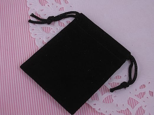 black velvet pouch bag