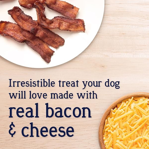 STEWART FREEZE DRIED DOG FOOD TOPPER, PUFFTOPS, BACON & CHEESE, 3.5 OUNCE RESEALABLE POUCH, FLAVOR ENHANCING MEAL TOPPER OR DOG TREAT, MADE IN USA