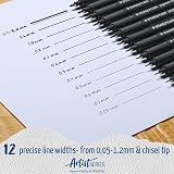 Staedtler 308 SB6P Pigment Liner Fineliner Set 4 + 2 Free Black view 9