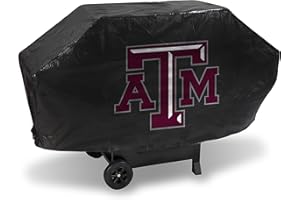 RICO INDUSTRIES NCAA Deluxe Grill Cover Deluxe Vinyl Grill Cover - 68" Wide/Heavy Duty/Straps