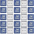 Jw.org1.5 Pin Back Buttons - Jehovah's Witnesses Button, 25 Pack Square