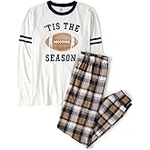 The Children's Place unisex-baby Family Matching, Football Pajama Sets, Cotton