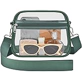 Busiuw Clear Bag for Stadium Events Mini Small Sports Fan Messenger Bag Clear Purse for Sport Events Concert Festivel