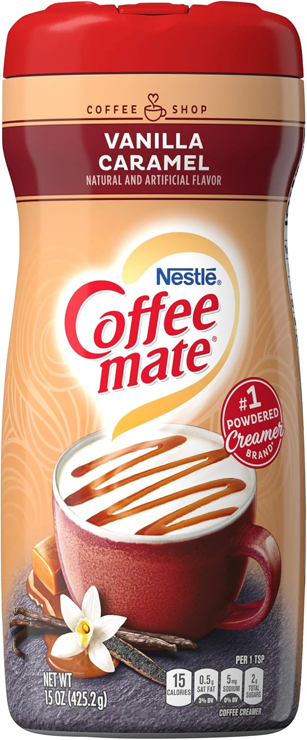 Coffeemate Vanilla Caramel Powdered Coffee Creamer, 15Ounce Packages