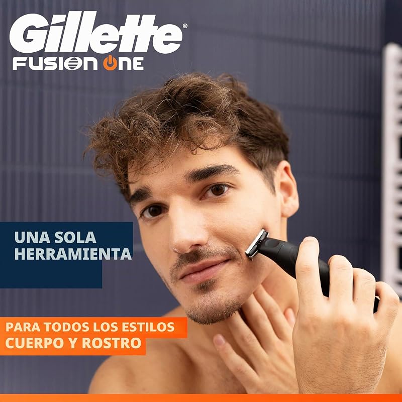 Aparador de barba Fusion One & Barbeador de Corpo, Preto