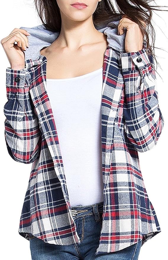 flannel hoodie amazon
