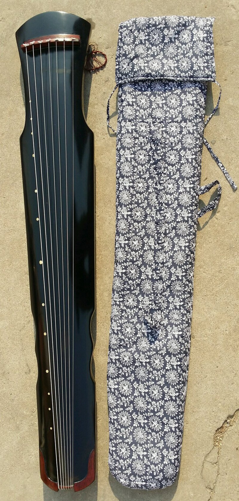 Professional Chinese 7 String Instrument Aged Paulownia Wood Guqin