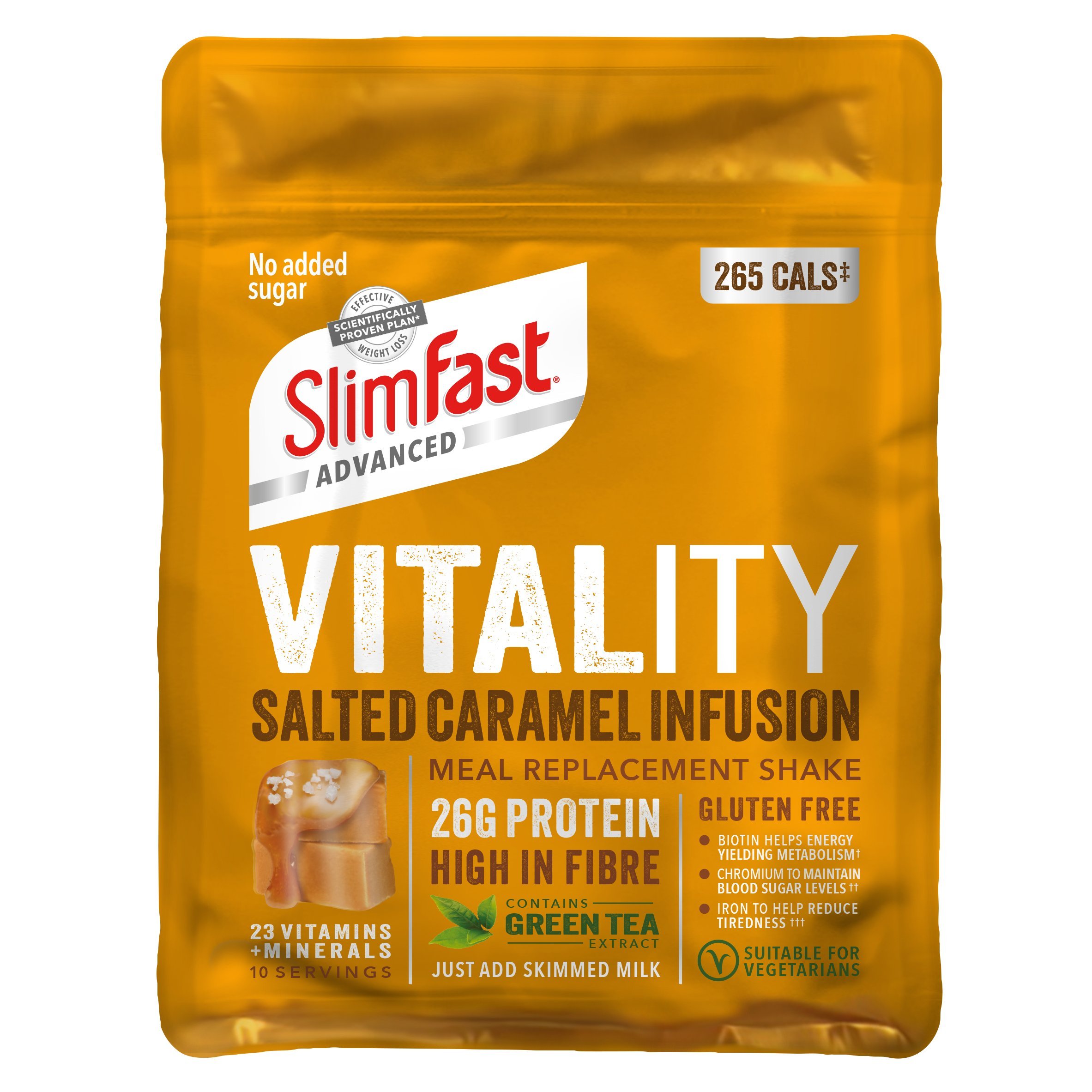 SlimFast Vitality Salted Caramel Infusion Powder, 440 g