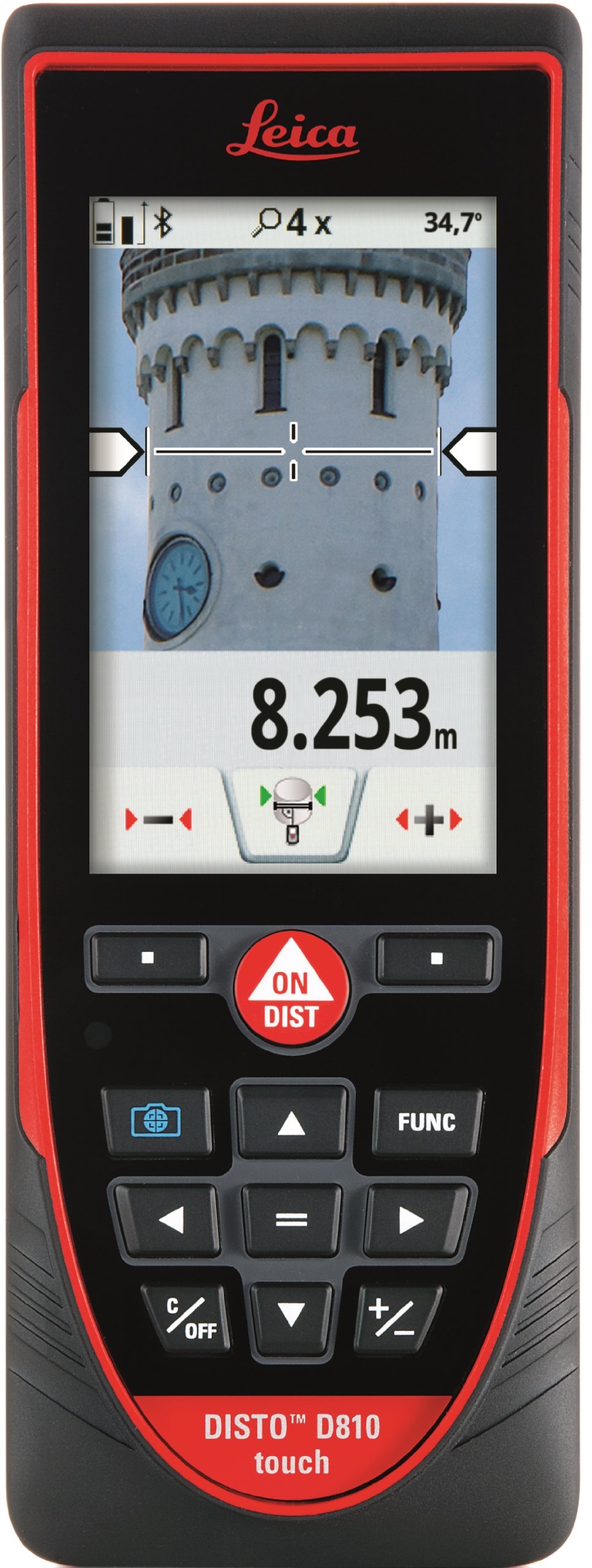 Leica DISTO D810 Touch 660ft Laser Distance Measurer w/Bluetooth and