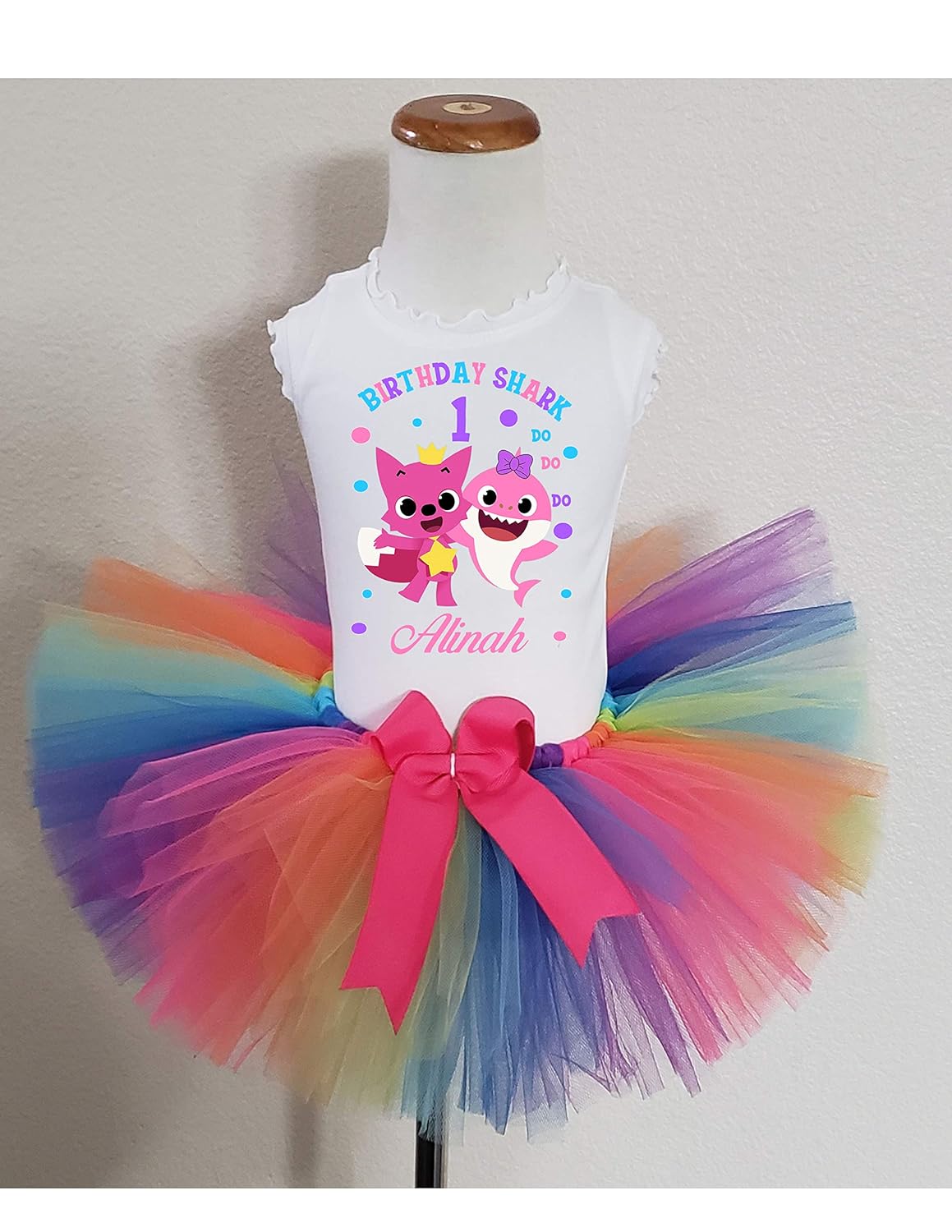 baby shark birthday outfit for girl