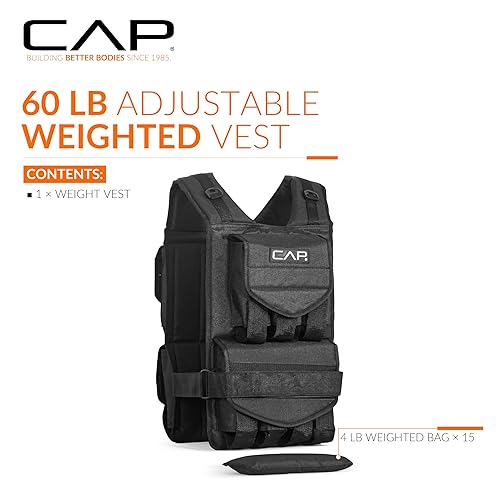CAP Barbell Adjustable Weighted Vest Various Sizes