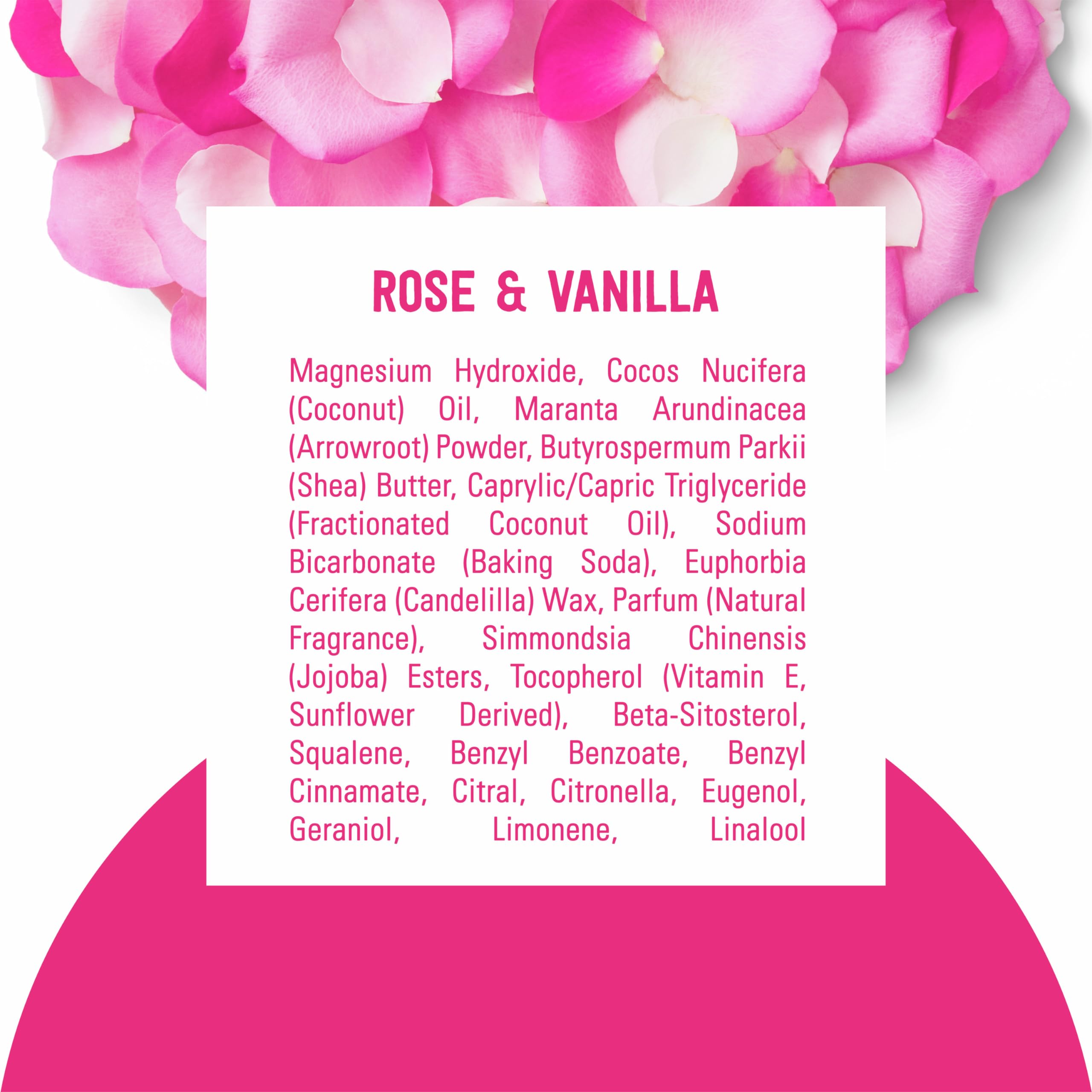 Schmidt's Aluminum-Free Vegan Deodorant Rose & Vanilla with 24 Hour Odor Protection 2 Count for Women and Men, Natural Ingredients, Cruelty-Free, 2.65 oz