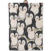 Penguin Blanket Gifts for Women Girls Kids, Soft Warm Lightweight Flannel Cute Penguin Throw Blankets for Bedroom Living Room Home Sofa Home Decor 50" x 60"