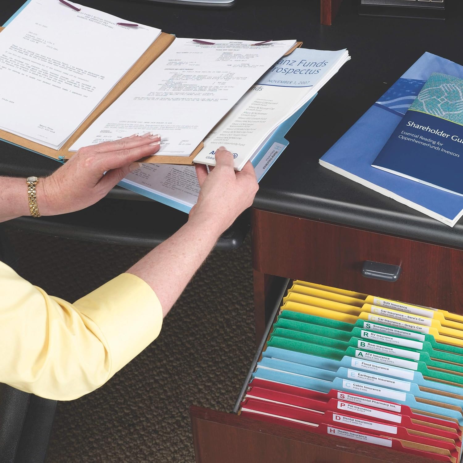 2 Expansion Smead Pressboard Classification File Folder with SafeSHIELD