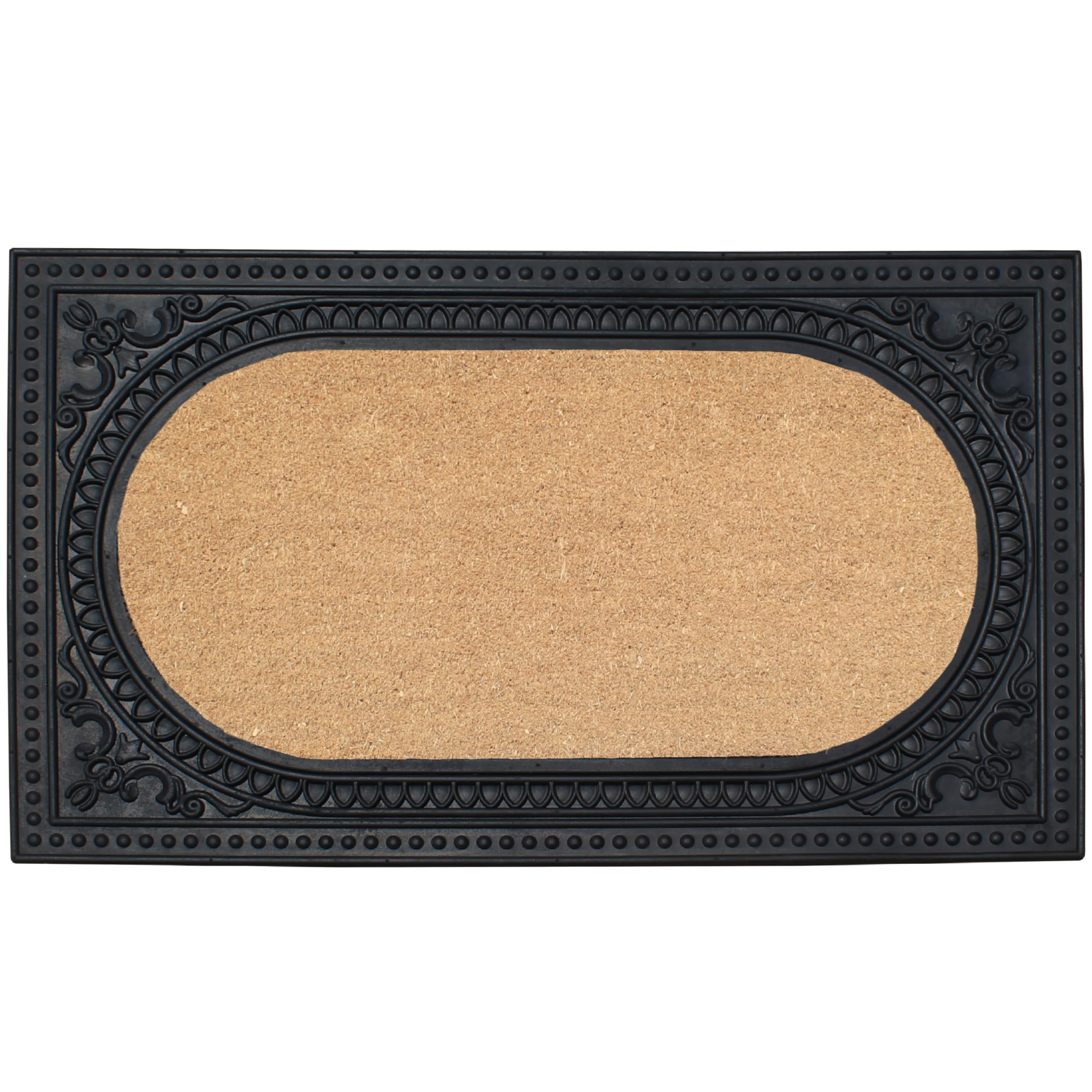 A1HC Entrance Door Mats, 24" x 39", Durable Large Outdoor Rug, Non-Slip Welcome Doormat, Rubber Backed Thin-Profile Heavy Duty Door Mat, Indoor Outdoor for Front Door, High Traffic Areas Image