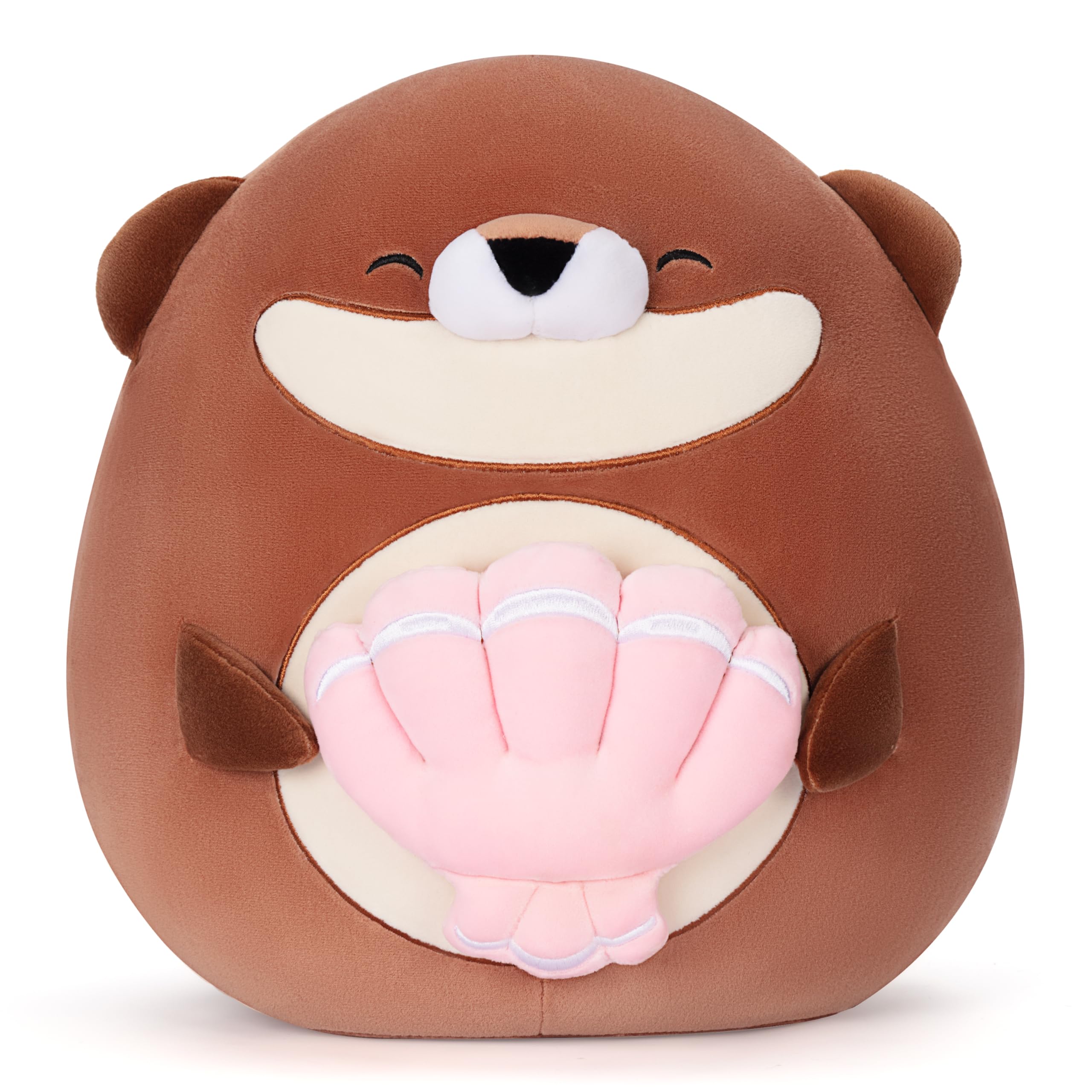Photo 1 of Colliyarko Original 12-inch Large Otter Plush Pillow Stuffed Animal Toy,Big Cute Soft Toys Fat Kawaii Cuddle Plushie Toy,Gift for Kids Girls Family