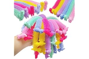 JUUXNCGV 18Pack Stretchy Fidget Toy,Upgraded Sensory String,Colorful Stretchy Strings Fidget Toy for Kids,Adults,Autism,Stress Relief,Strengthen Arms,Build Resistance,Calm and Relax Present