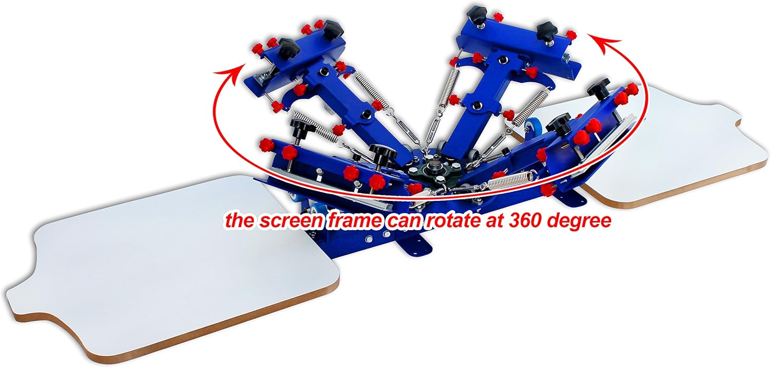 four colour screen printing machine