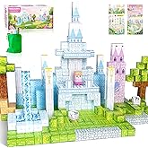 TOBSABPX Magnetic Blocks, 150 PCS Magnetic Building Blocks Set, Castle Magnet Building Cubes, Magnet Tiles Stacking Toys for Kids, STEM Sensory Toys for Girls Boys 3 4 5 6+ Years Old, Birthday
