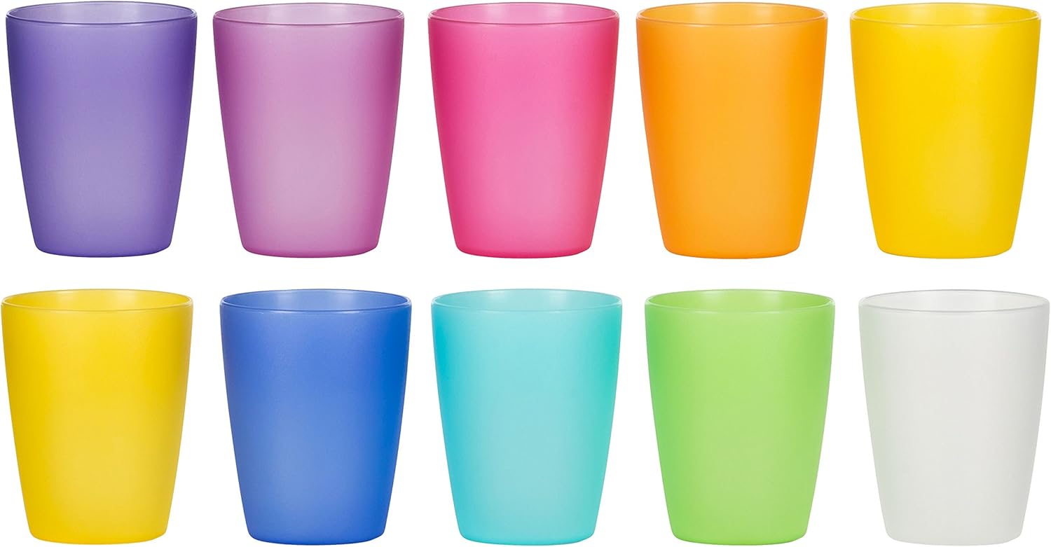Kigima Trinkbecher Rainbow 0,24l 10er Set extra stabil