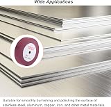 Sourcing Map 200mm x 50mm 320 Grit Non-Woven Polishing Wheel Nylon Wire view 5