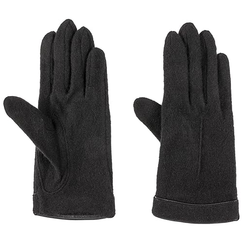 Roeckl Strickhandschuh mit Lederpaspel Strickhandschuhe Handschuhe Wollhandschuhe