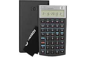 HP 10bII+ Financial Calculator – 100+ Functions for Business, Finance, Accounting, Statistics & Algebra – College & High School Calculator, Exam Approved for SAT, AP, PSAT – Includes Case & Cloth
