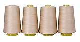 Mandala Crafts 4 Pack of Serger Threads Cones