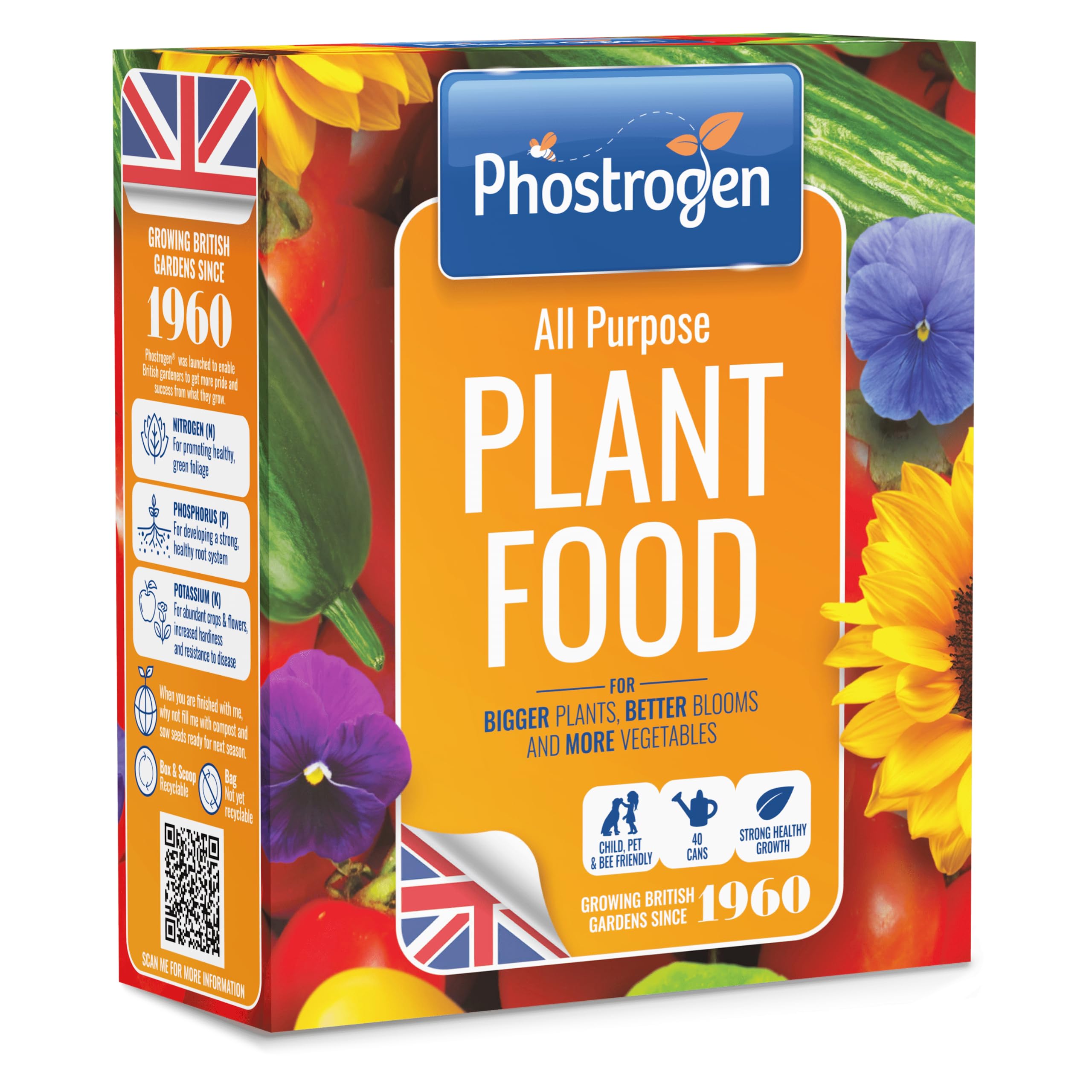 Phostrogen All Purpose Plant Food, 400g - Plant and Edibles Fertiliser Feed - for Promoting Healthy Growth - Improves Drought Resistance - Plant Nutrition - Indoor and Garden Use — image 1