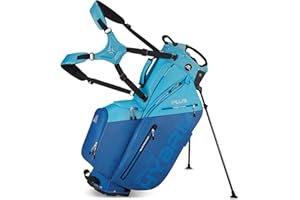 Big Max Dri Lite Hybrid Plus 14 Way Divider Golf Stand Bag, Waterproof, Lightweight, Dual Strap, Fits Push Carts