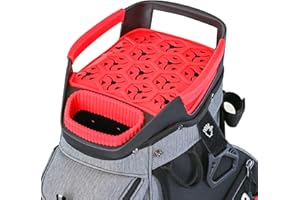 ASK ECHO 2024 SLC-130 Golf Cart Bag with 15 Way Full Length Dividers Top, Premium Quiet Golf Cart Bag with Rain Cover for Men