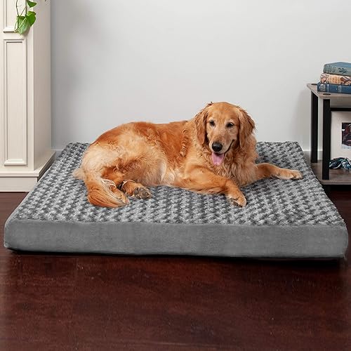 FurHaven Deluxe Orthopedic Pet Bed Mattress for Dogs and Cats - Available in Over 25 Colors