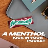 Airwaves Cherry Menthol Sugar Free Gum Bulk Pack 300 Pieces 30 Packs view 9